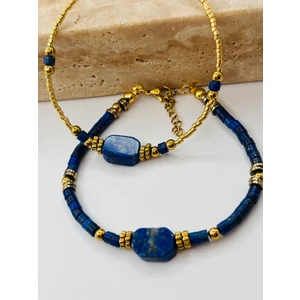 2 Adet Lapis Lazuli Doğaltaş Bileklik