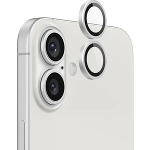 Iphone 16/16 Plus Ile Uyumlu Darbeye Dayanıklı Mekanizmalı Safir Kamera Lens Koruyucu Gri