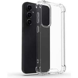 Samsung Galaxy S24 Fe Kılıf Nitro Anti Shock Darbe Emici Köşe Korumalı Şeffaf Silikon Kapak