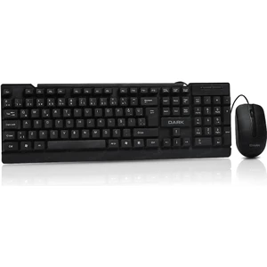 DK-AC-KM1060 Türkçe Q Kablolu Ev & Ofis Yüksek Tuşlu Klavye & Mouse Set