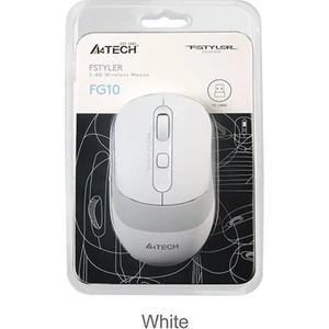 FG10 Nano Alıcı Kablosuz Optik 2000DPI Enerji Korumalı Mouse - Beyaz