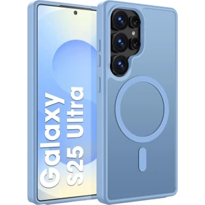 M.TK Moveteck Samsung Galaxy S25 Ultra Kılıf Kamera Çıkıntılı Mat Magsafe Wireless Şarj Destekli Siyah Renkli Hassas Butonlu Kapak