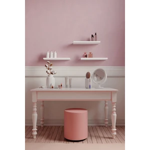 30 cm 3lü Mat Beyaz Mdf Uçan Duvar Rafı Gizli Bağlantı Kitaplık