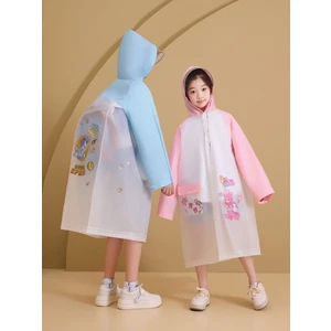 Kendi Desenini Yarat! Çanta Bölmeli Su Geçirmez Çocuk Yağmurluk