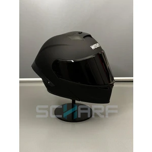 WS-202 Güneş Vizörlü Çene Açılır Kask Matt Black (Siyah Vizörlü)