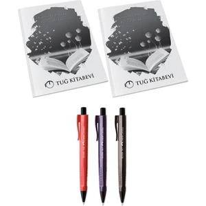 Saydam Yayınları 2 Adet Not Defteri 3 Adet Econ Kalem