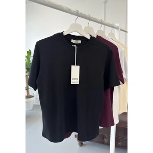 Kısa Kol Orijinal Basic Tshırt- Siyah