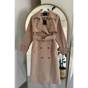 Kruvaze Orijinal Trençkot Bej