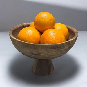 20 Cm Ayaklı Ceviz Kase,Ayaklı Sunumluk