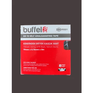 0.76X19X8 KE10 Eriyen Bant 19 mm x 8 Mt. - Kauçuk Bant - Su Geçirmez Bant