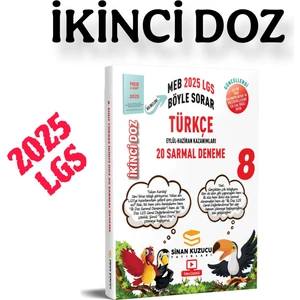 Sinan Kuzucu Yayınları 8. Sınıf İkinci Doz Sarmal Branş Denemeleri Türkçe