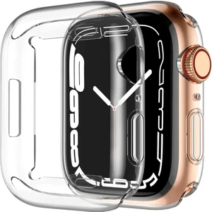 Watch 7 8 9 45MM Uyumlu Şeffaf Silikon Kasa ve Ekran Koruyucu