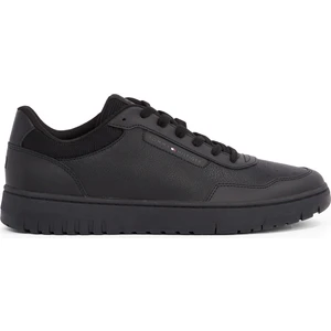 Tommy Hilfiger Siyah Erkek Sneaker Th Basket Core Lıte Lth