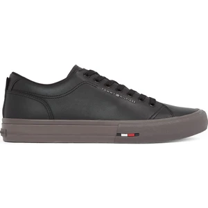 Tommy Hilfiger Siyah Erkek Sneaker Th Hı Vulc Street Low Rwb Lth