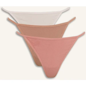 Basic Düz 3'lü Tanga-Fall in Love E5210AX25SP