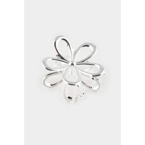 Kadın Çiçek Görünümlü Silver Toka E4195AXNS