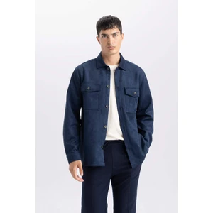 Regular Fit Polo Yaka Süet Gömlek Ceket D3379AX25SP