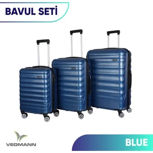 Delphin Kırılmaz Dayanıklı 3'lü Valiz Seti & Bavul Seti