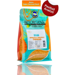 ORGANİK Zencefilli Zerdeçallı Tarhana 300gr (Ekstra Soğan-Sarımsak İlaveli) (PESTİSİT VE AFLATOKSİN ANALİZLİ)