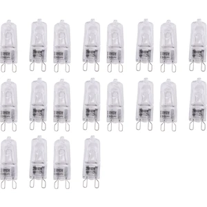 20 Adet G9 Halojen Ampul, 60W Şeffaf Halojen Lambalar Kısılabilir, Avizeler, Sarkıtlar, Peyzaj Işıkları Için Sıcak Beyaz 2800K (Yurt Dışından)