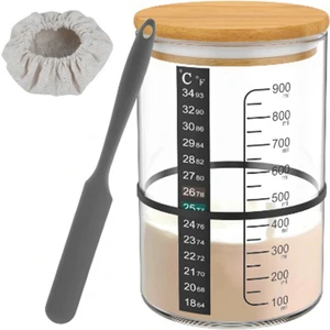 Cam Ekşi Maya Kavanozu 730ML Fermantasyon Kabı Tankı (Yurt Dışından)