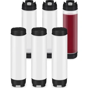 6 Adet 16 Oz Sos Sıkma Şişeleri Ters Plastik Sıkma Şişesi (Yurt Dışından)