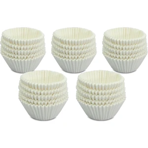 Muffin Kek Kapsülü Beyaz Küçük Boy No:1 100LÜ x 5 Paket - K41