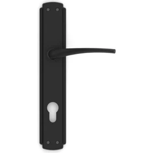 Nma Bravo Aynalı Kapı Kolu Yale Mat Siyah