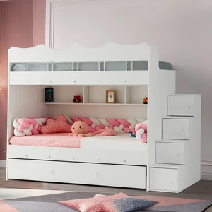 Çetin Ranza Bulut Yavrulu Ranza Beyaz Çelik Destekli Tamamı MDF