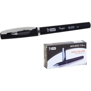 Şahin Kırtasiye Mikro Roller Kalem MK-8523 İmza Kalemi Siyah 12'li Kutu