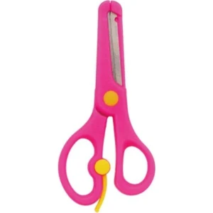 13.5 cm Pembe Korumalı Küt Uçlu Öğrenci Makası - 1 Adet