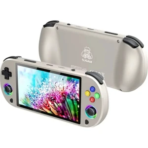 M22 Pro Retro Oyun Konsolu 5.0 ''ıps Ekran Dahili 20000+ Oyun Emülatörleri Rgb LED Joystick Gri