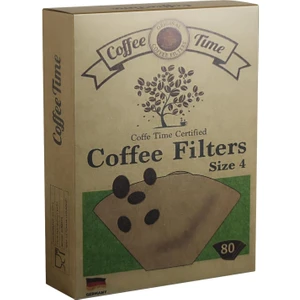 Coffee Time 4 Numara Filtre Kahve Kağıdı 80 Adet Kahverengi
