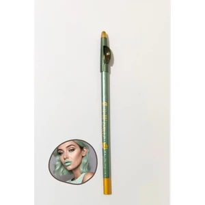 1 Adet Kahverengi - Yeşil Suya Dayanıklı Dudak Kalemi Eyeliner Kalemi Göz Altı Kaş Boyama Makyaj Kalemi Seti