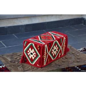 Bakırözü Home Şark Köşesi Takımı Kol Dayama Minderi Kırmızı Anadolu Kırmızı Modeli (22  x  22  x  50  cm )