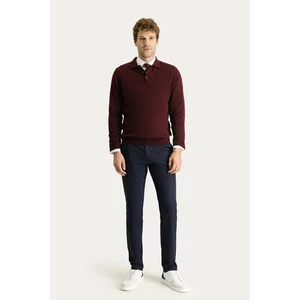 Slim Fit Dar Kesim Likralı Kanvas / Chino Pantolon