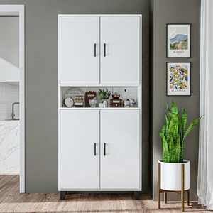 Como 6 Gözlü 4 Kapaklı Çok Amaçlı Dolap Ayakkabılık Kiler Dolabı 90  cm