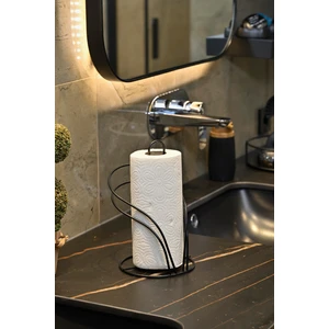 Edora Home Mat Siyah Kuğu Kağıt Rulo Havluluk, Peçetelik Mutfak Banyo Çocuk Yatak Odası Aksesuar - Metal Paslanmaz