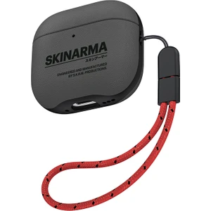 Airpods 4 Kılıf Skinarma Pu Deri Tasarımlı Spunk Kulaklık Kılıfı Koyu Yeşil