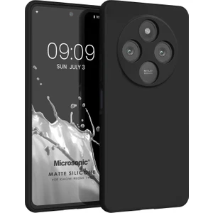 Matte Silicone Xiaomi Redmi A4 Kılıf Siyah