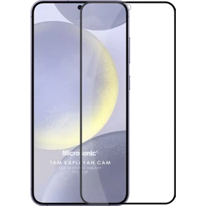Samsung Galaxy S25 Plus Tam Kaplayan Temperli Cam Ekran Koruyucu Siyah