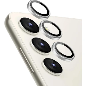 Samsung Galaxy S25 Plus Tekli Kamera Lens Koruma Camı Gümüş