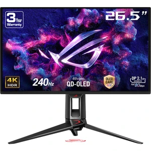 Rog Swıft PG27UCDM Gamıng 4K Qd-Oled Gsync Uyumlu Hdr 400 3840X2160 0.03MS 240Hz 450CD Monitör