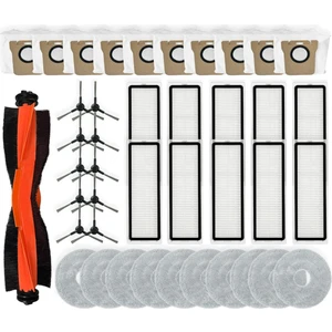 Xiaomi Robot Vakum X20 Pro / D102GL Yedek Parçaları Ana Yan Fırça Hepa Filtre Paspas Bezi Toz Torbaları Aksesuarları (Yurt Dışından)