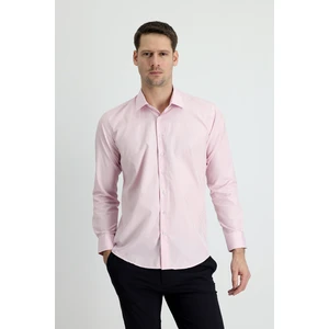 Uzun Kol Slim Fit Dar Kesim Ekose Pamuklu Gömlek