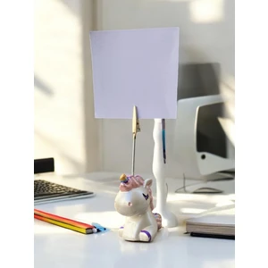 Sevimli Sedef Unicorn Fotoğraf Not Tuacağı Hediyelik Not Tutucu