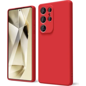 M.TK Moveteck Samsung Galaxy S25 Ultra Kılıf Kamera Korumalı Yumuşak Renkli Silikon Kapak Mat Hisli
