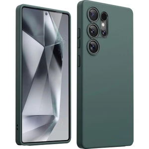 M.TK Moveteck Samsung Galaxy S25 Ultra Kılıf Kamera Korumalı Yumuşak Renkli Silikon Kapak Mat Hisli