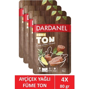 Ayçiçek Yağlı Füme Ton 4 x 80 gr