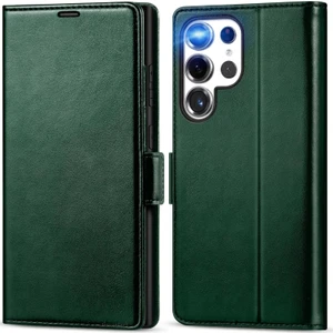 M.TK Moveteck Samsung Galaxy S25 Ultra Kılıf 360 Tam Kaplar Deri Dokulu Kapaklı Cüzdan Standlı Kartvizitli Kopçalı Kapak Kartlıklı